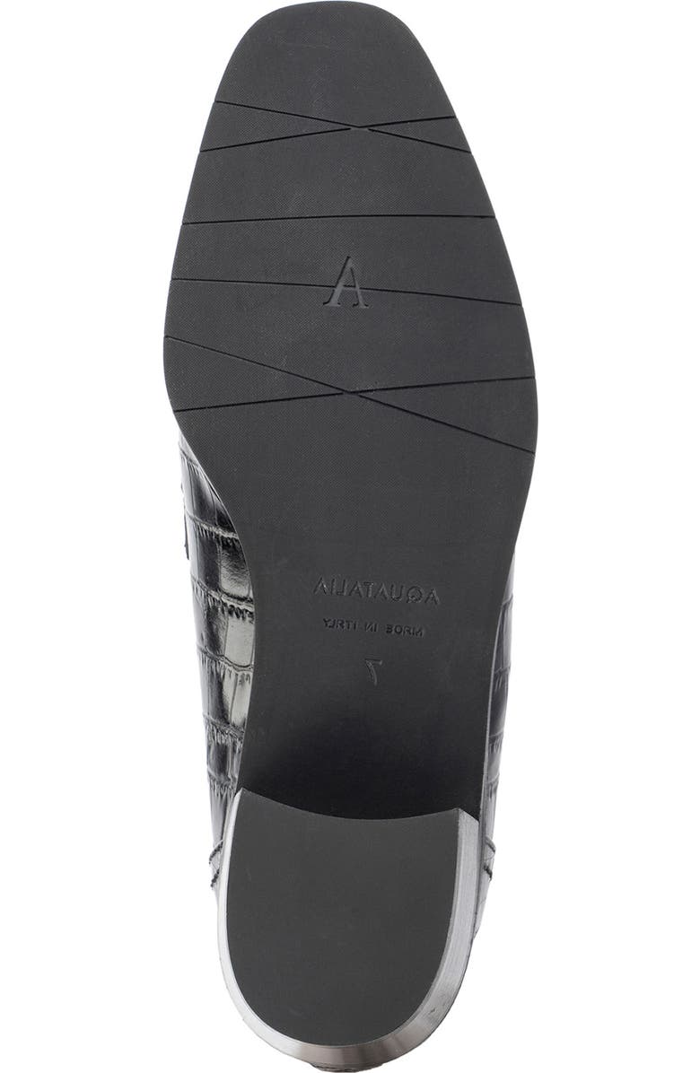 Aquatalia Riya Croc Embossed Penny Loafer, Alternate, color,