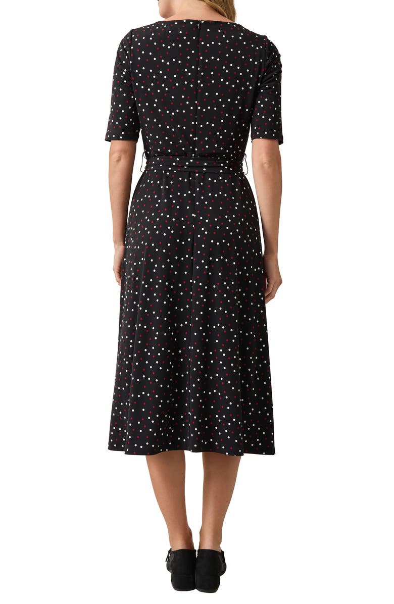 green emerald velvet dress Plus V-Neck Fit-And-Flare Dress, Gold Signature main image 0