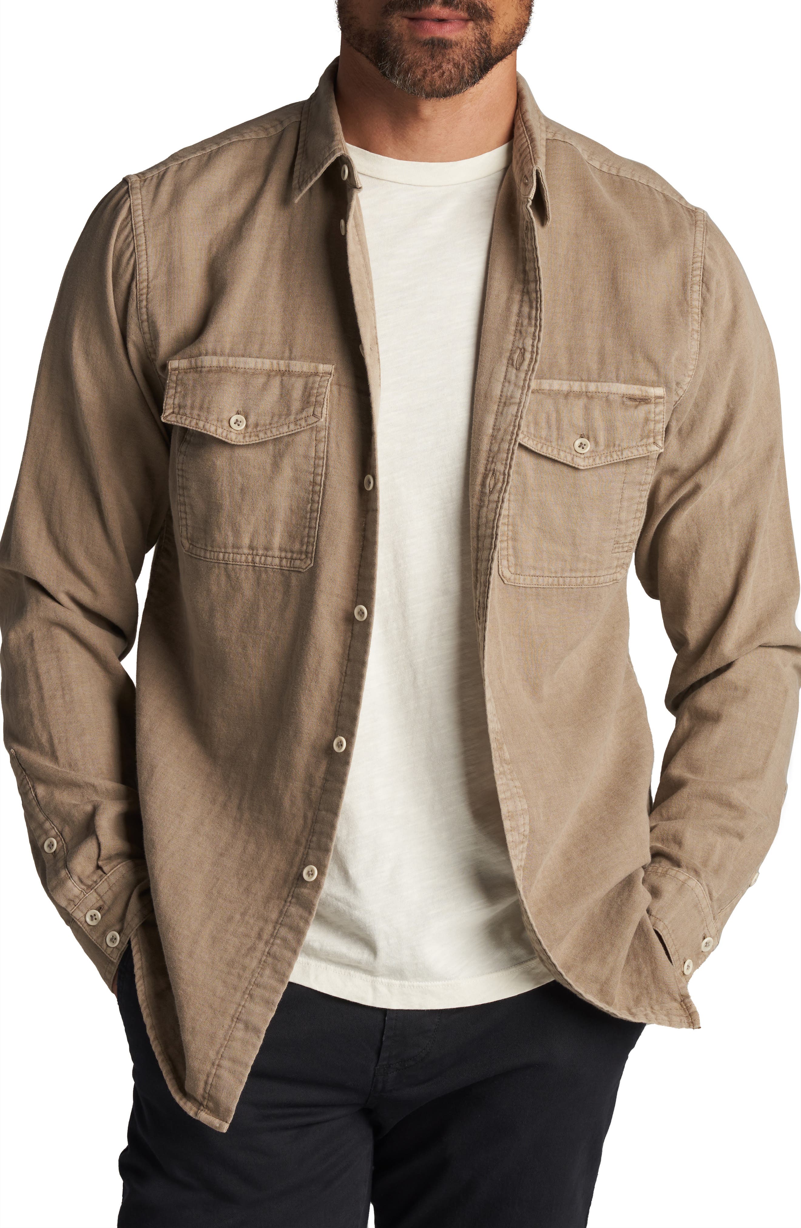 Leeds Double Weave Button-Up Shirt - image 3