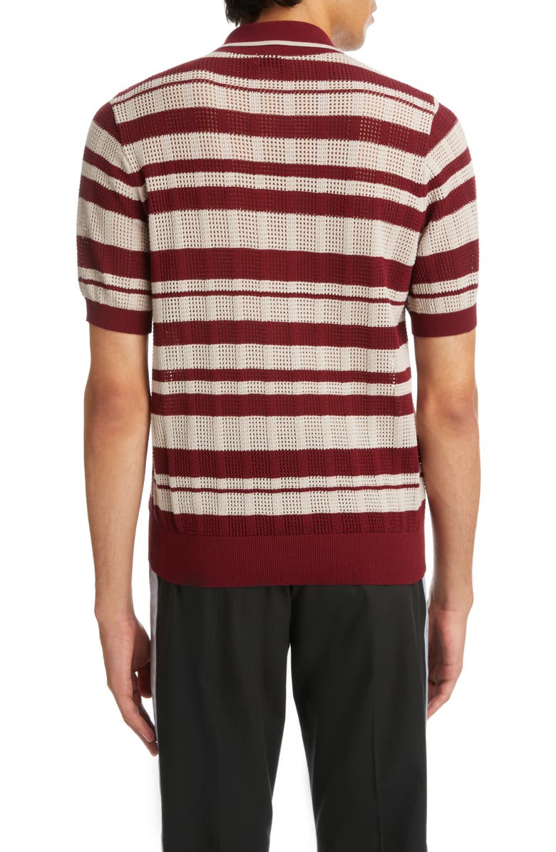 Dries Van Noten Mirko Stripe Sweater Polo, Alternate, color,