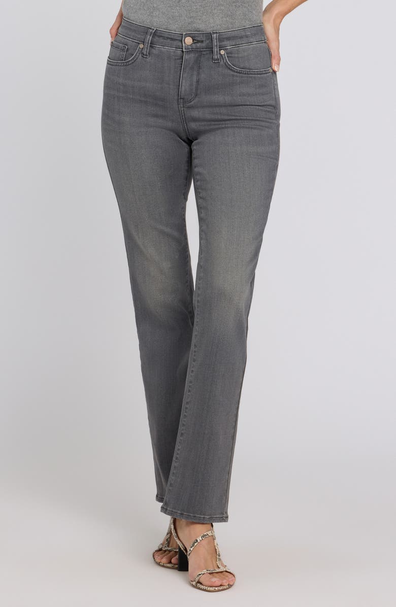 NYDJ Marilyn No Gapper Straight Leg Jeans, Main, color, Dusty Ash