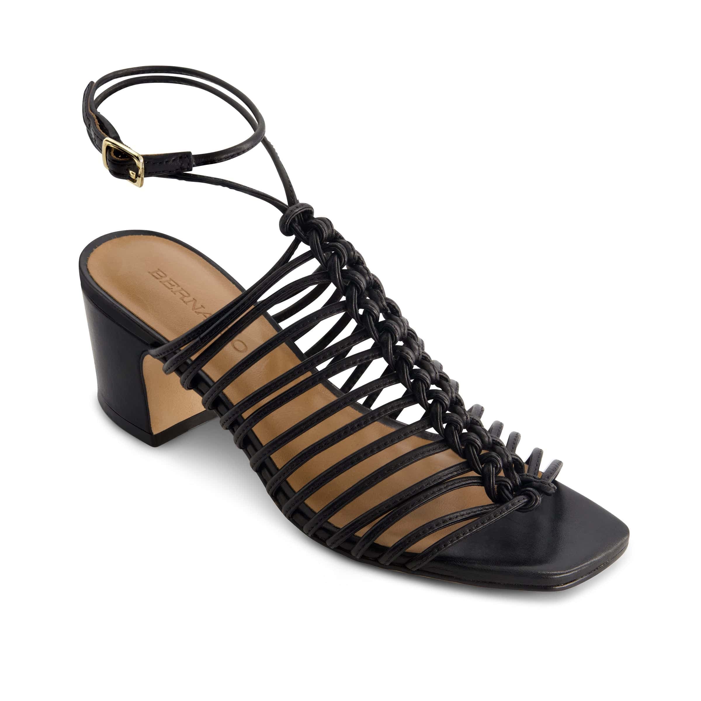 Briga Mid Heel Sandal, Alternate, color, BLACK