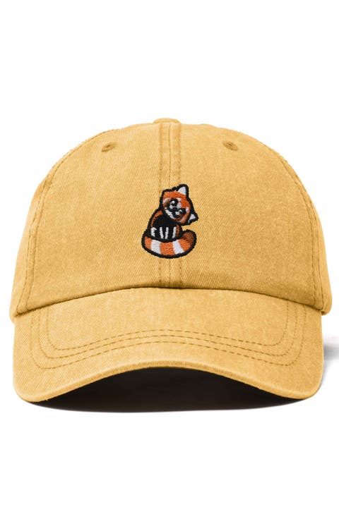 Red Panda Embroidered Dad Hat