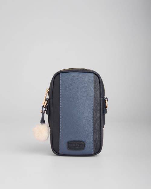 Pom Pom London Eaton Crossbody Bag in Navy & Slate Blue at Nordstrom, Size X-Small