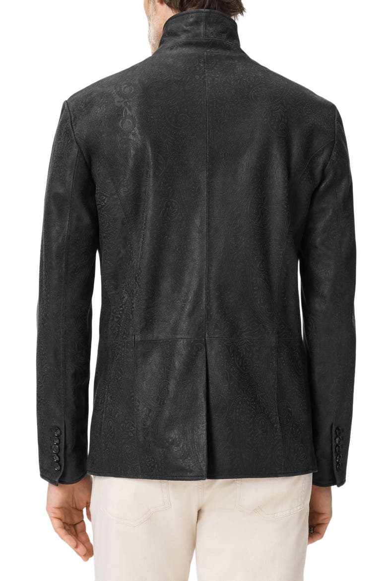 Woodward Tooled Paisley Goat Suede Jacket, Alternate, color, CHARCOAL