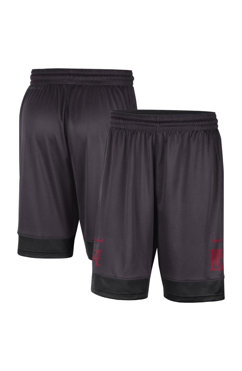 Nike Men's Nike Charcoal Alabama Crimson Tide Performance Fast Break Shorts, Alternate, color, Charcoal