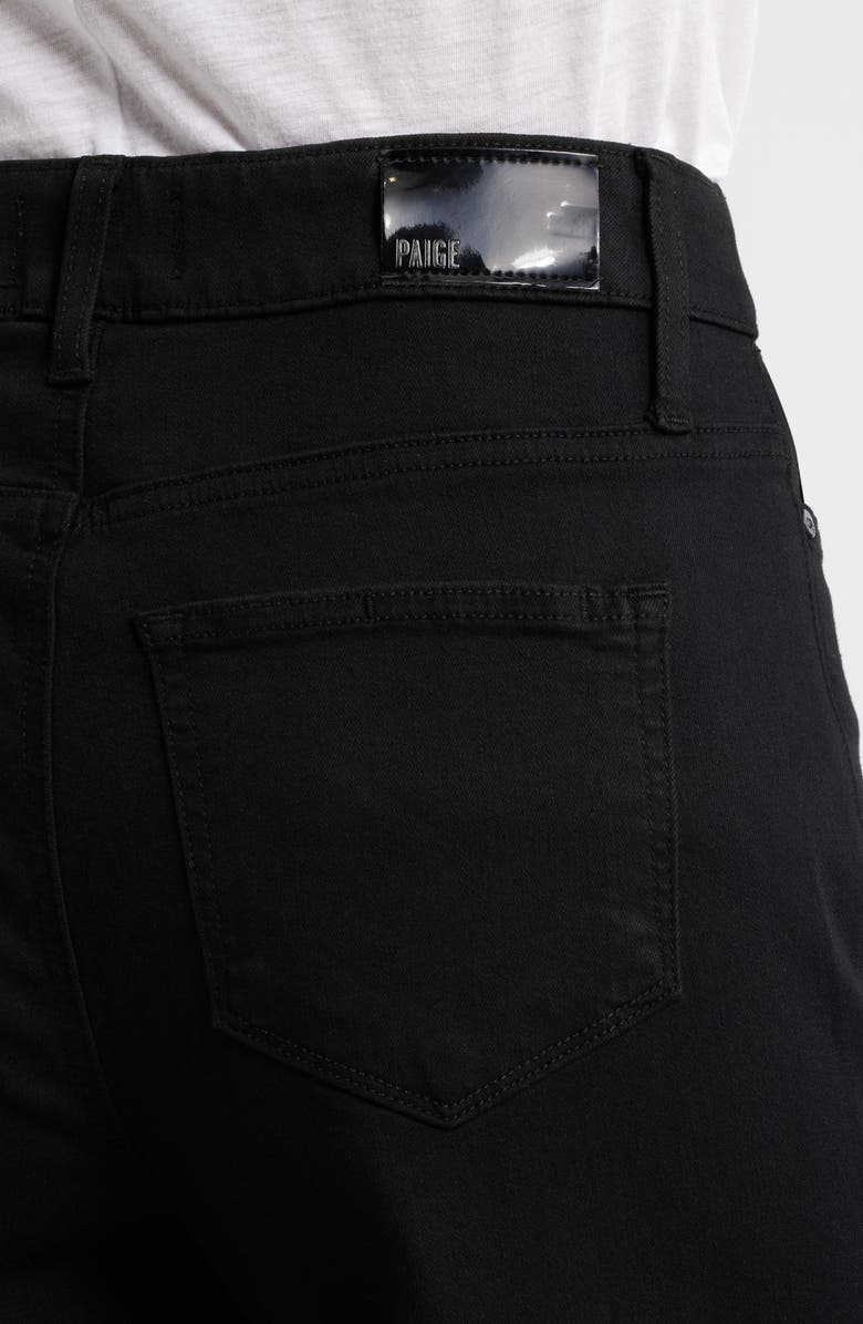 PAIGE Anessa High Waist Wide Leg Jeans, Alternate, color, Black Shadow