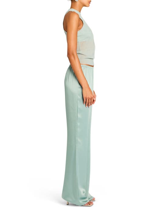 Shop Ser.o.ya Jori Rib Knit Tank In Frosted Sea