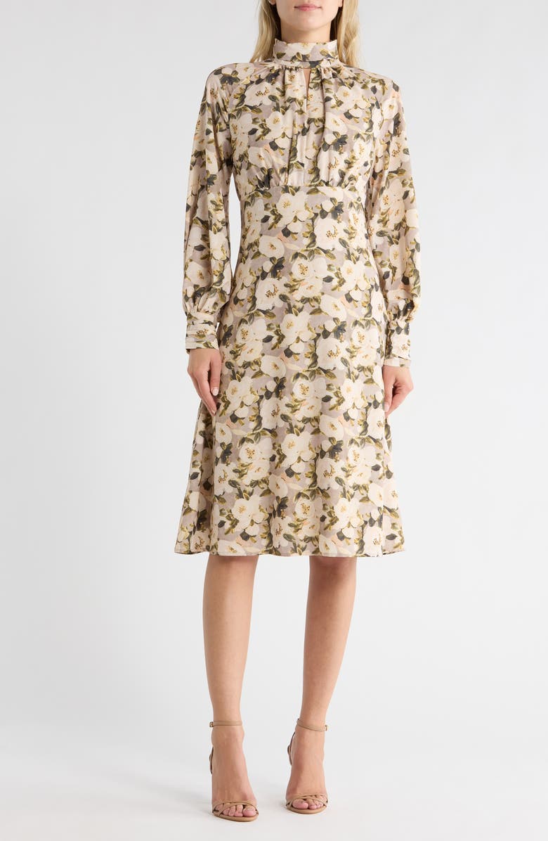 AREA STARS Amal Floral Long Sleeve A-Line Dress, Main, color, Fall Floral