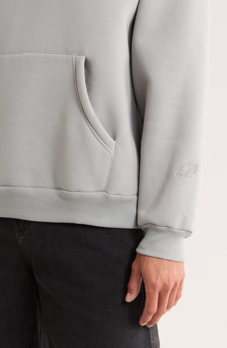 PacSun Solid Cotton Blend Hoodie, Alternate, color, Gray