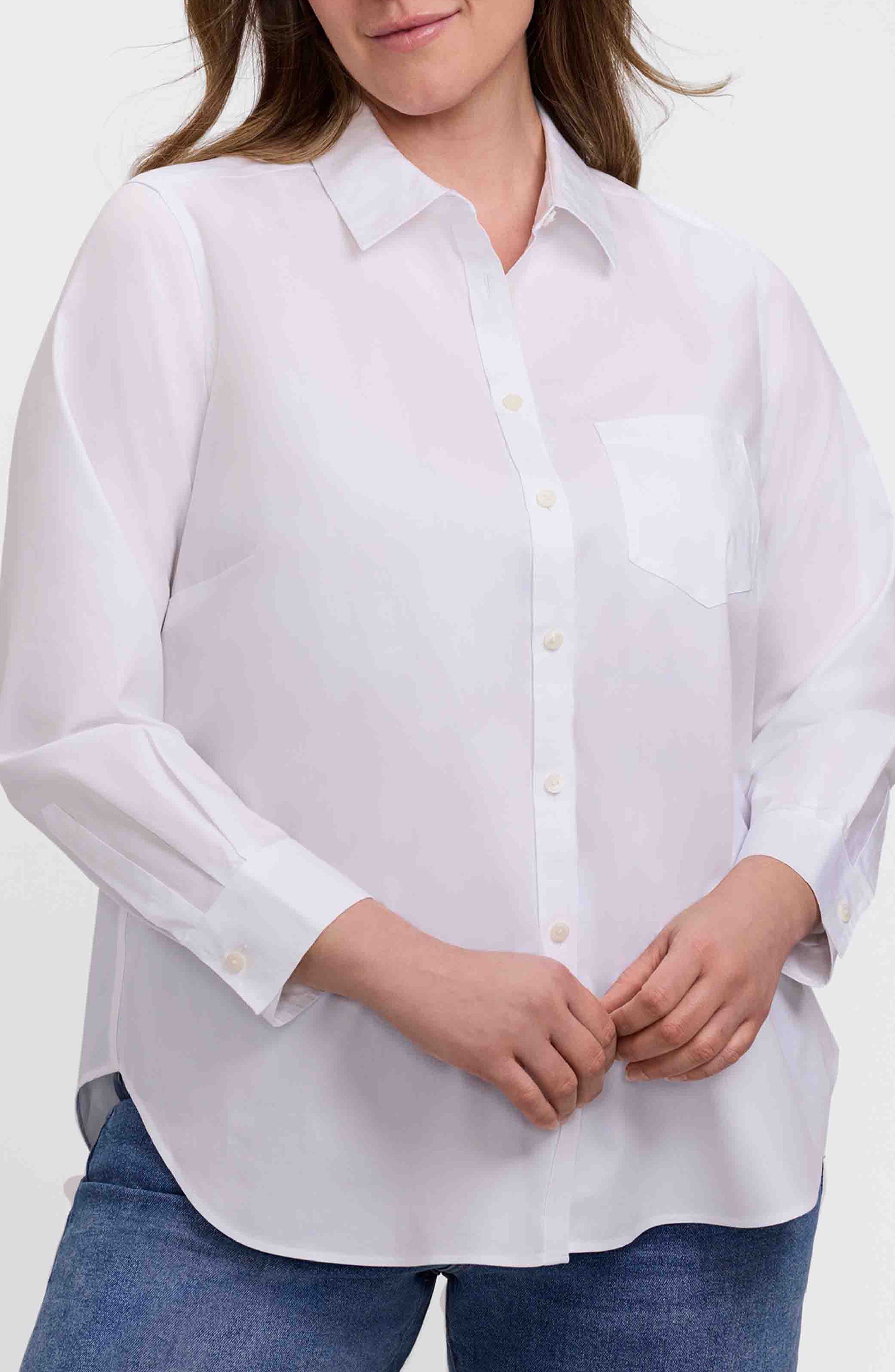 Boyfriend Non-Iron Cotton Blouse