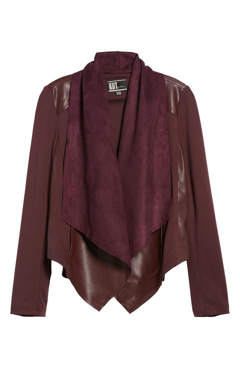 KUT from the Kloth Drape Ponte Jacket, Alternate, color,