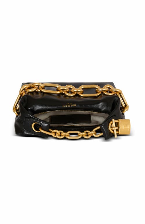 Balmain Sync Mini Bag In Calfskin Leather
