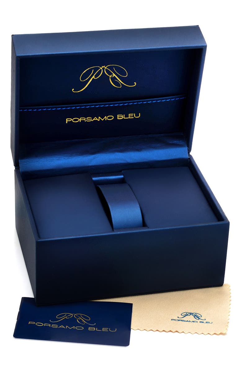 PORSAMO BLEU Women's Dahlia Silicone Strap Watch, 34mm, Alternate, color, Silver-White