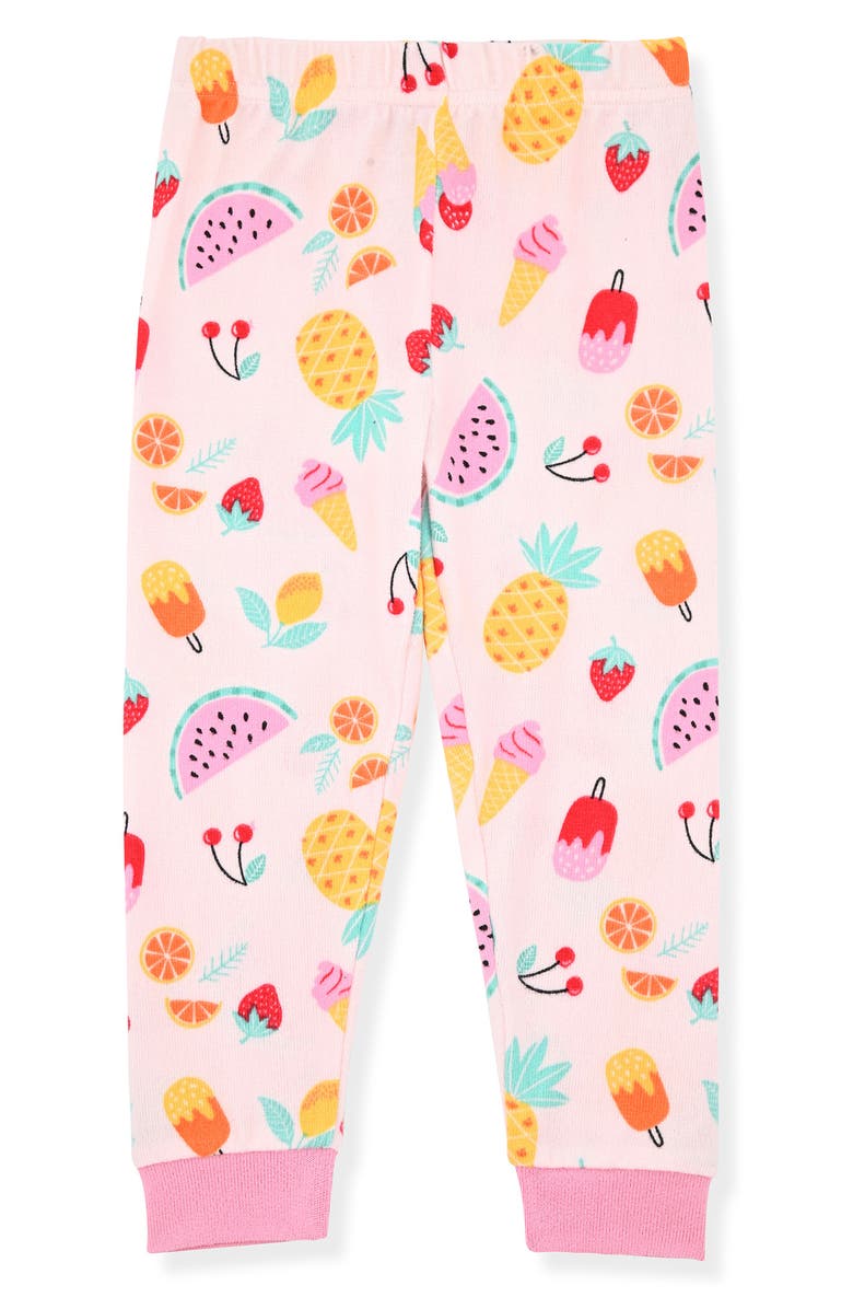 SLEEP ON IT Fitted Two-Piece Pajamas & Socks Set, Alternate, color, Pink