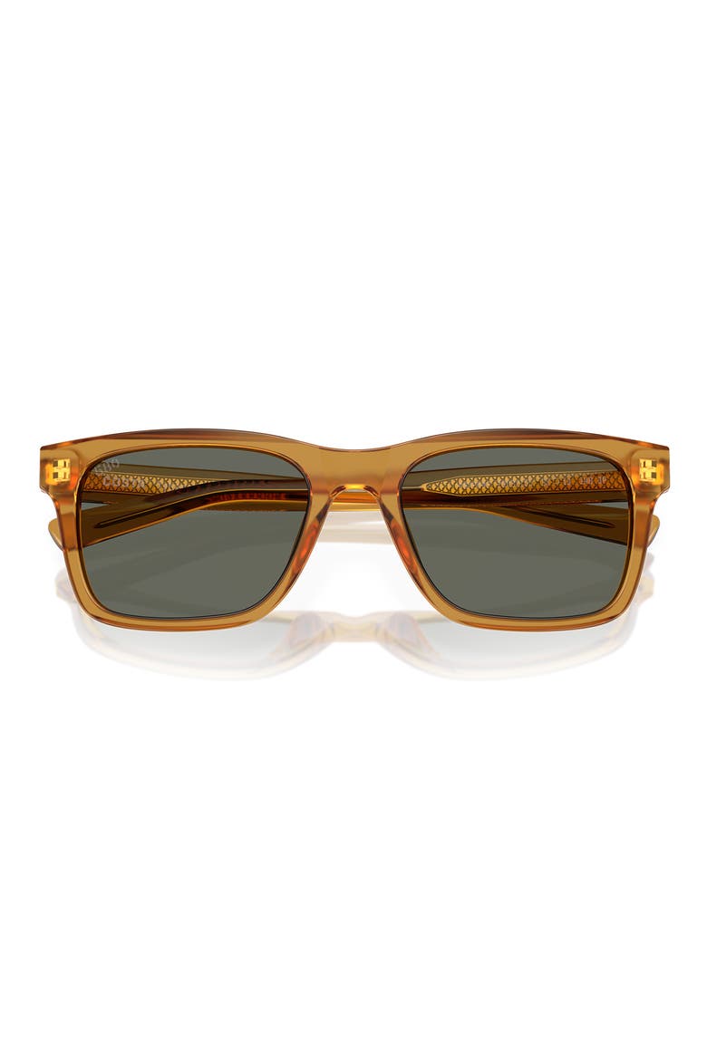 Tybee 55mm Polarized Rectangular Sunglasses, Alternate, color, SUN RAY / GRAY 580G