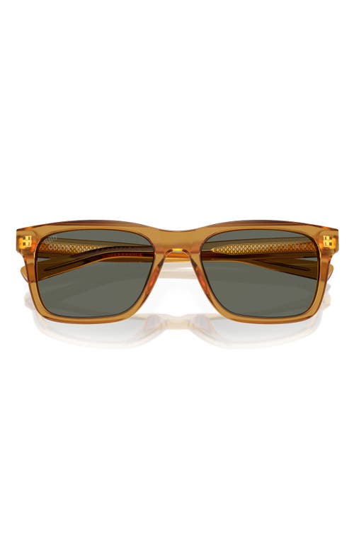 Costa Del Mar Tybee 55mm Polarized Rectangular Sunglasses In Gold