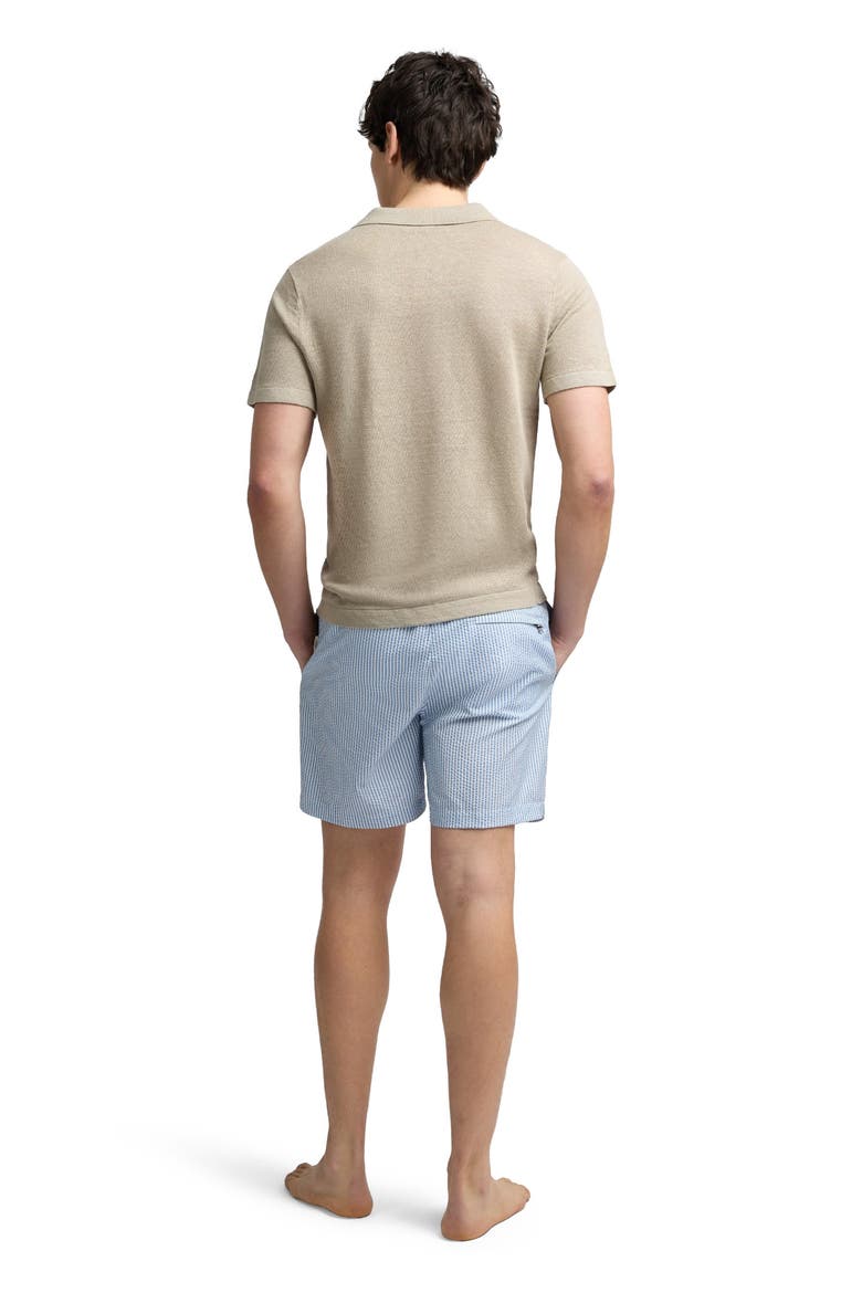 Classic Charles 5" Swim Trunk, Alternate, color, Surf/White