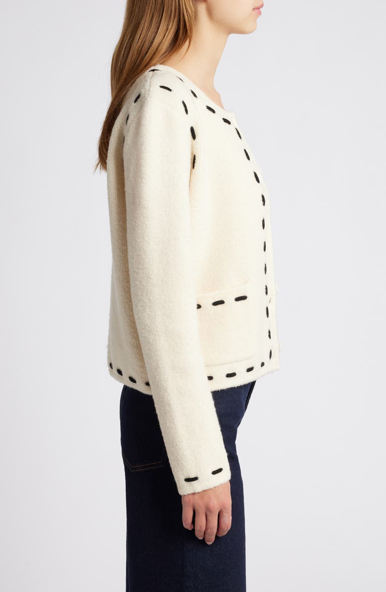 Rails Juliette Wool Blend Cardigan, Alternate, color, Ivory