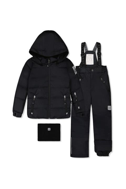 Reinforced Jacket & Pants Fleece Neckwarmer Two Piece Snowsuit