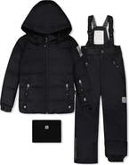 Deux par Deux Reinforced Jacket & Pants Fleece Neckwarmer Two Piece Snowsuit