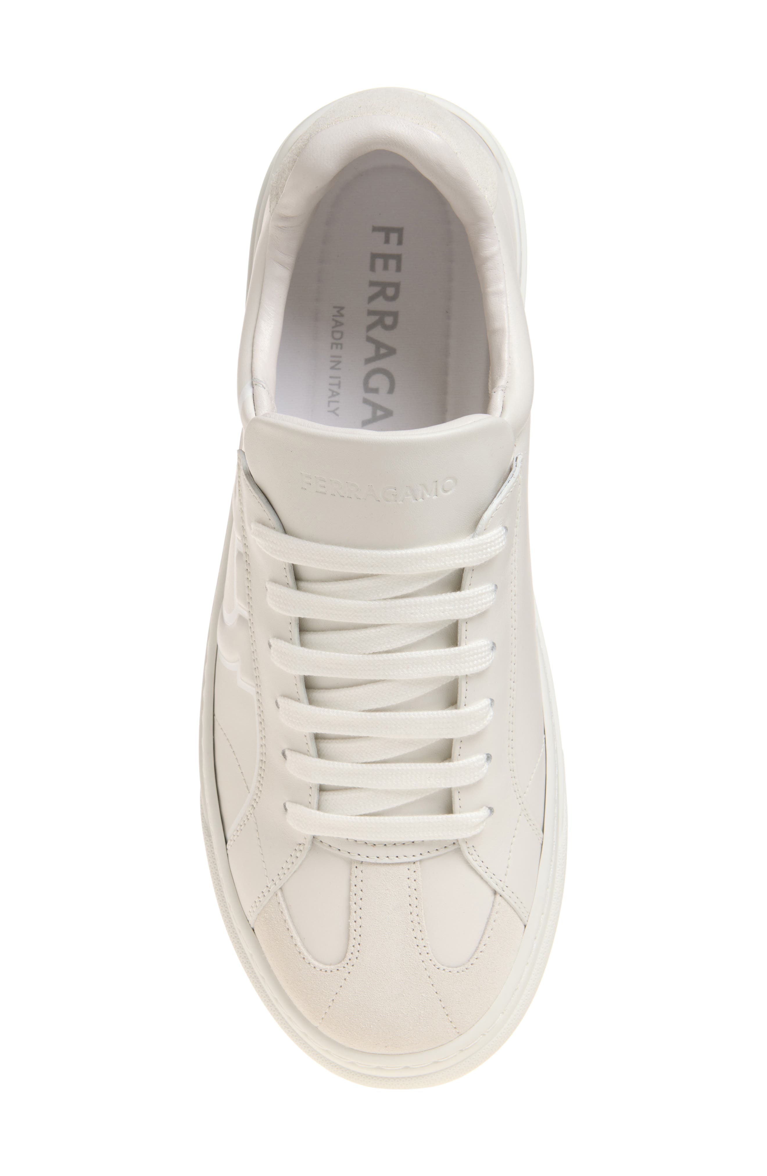 Thor Gancio Embossed Low Top Sneaker, Alternate, color, BIANCO 511 BIANCO OTTICO