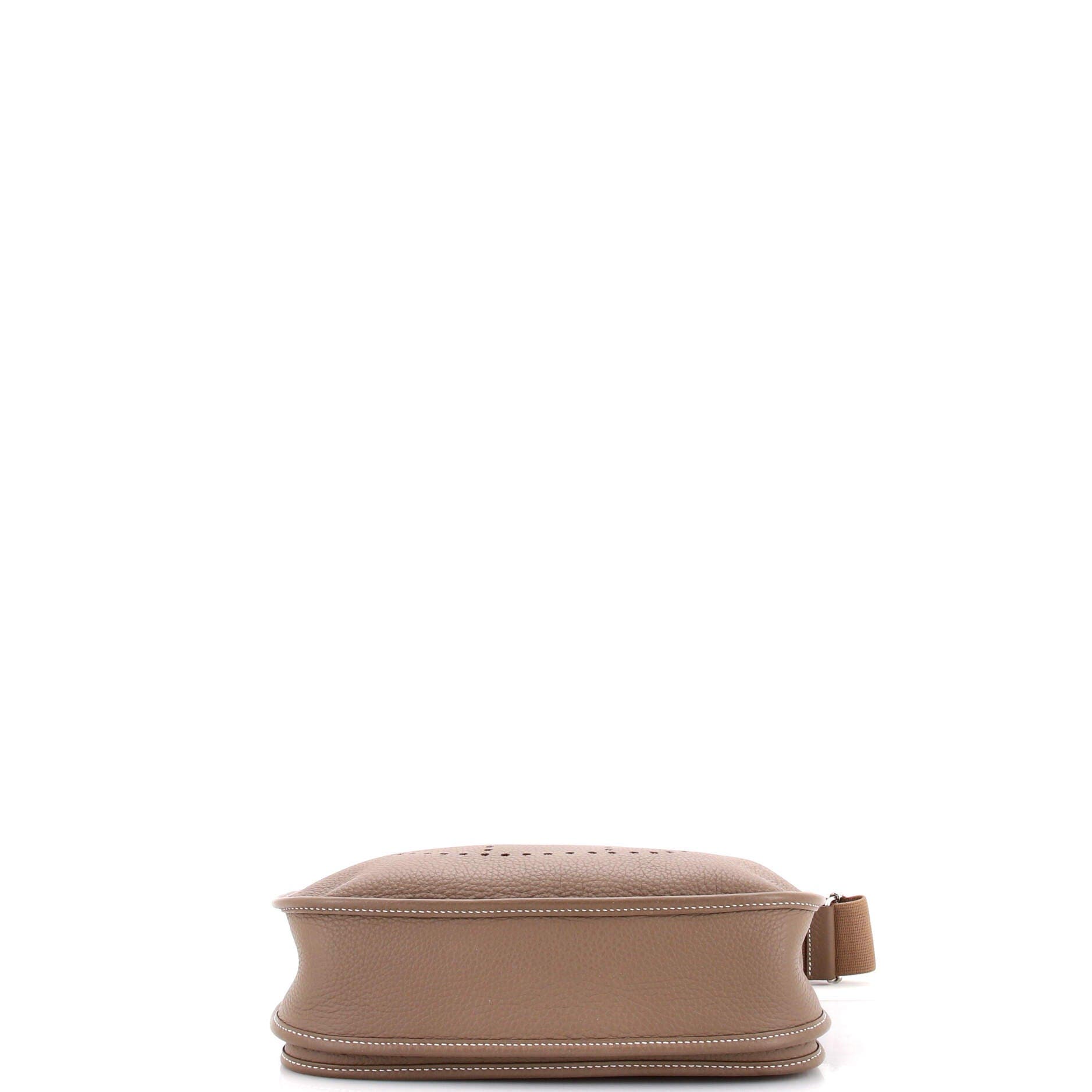 Pre-Owned Hermes Evelyne Bag Gen III Clemence PM, Alternate, color, Etoupe