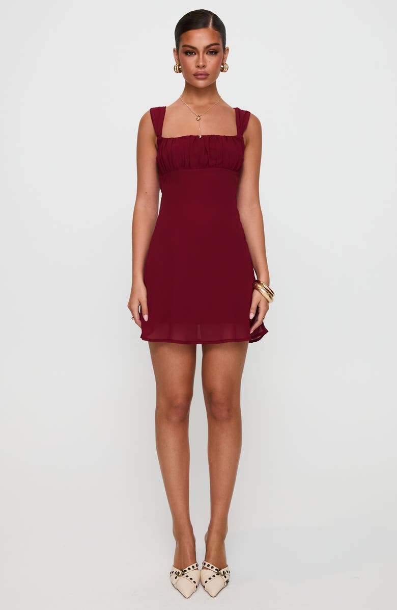 Princess Polly Solasta Square Neck Minidress, Alternate, color,