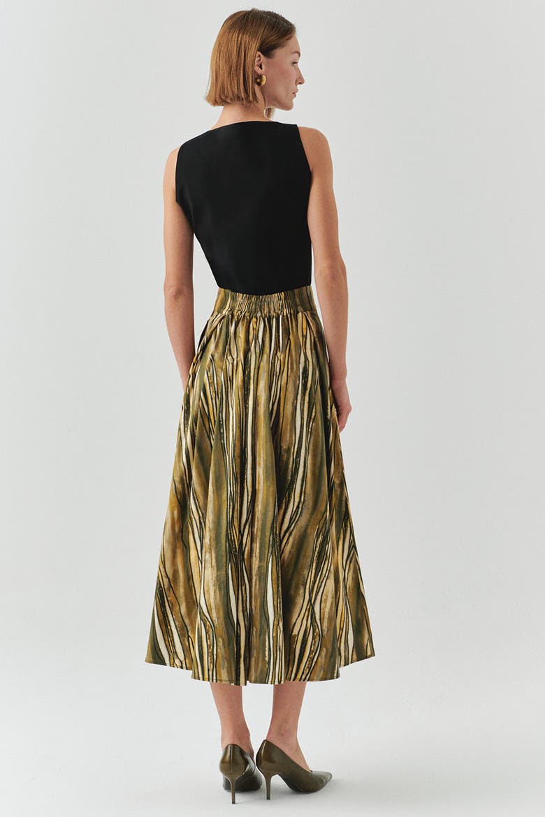 Sloan Striped Skirt, Alternate, color, Yellow
