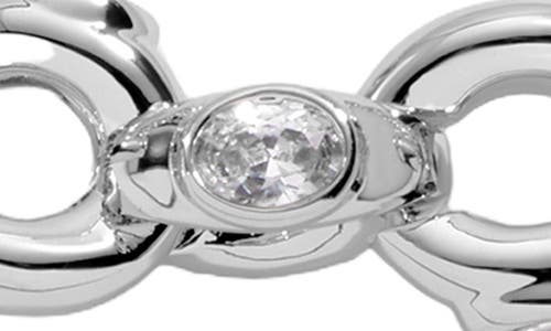 Lili Claspe Helena Crystal Link Bracelet In Silver