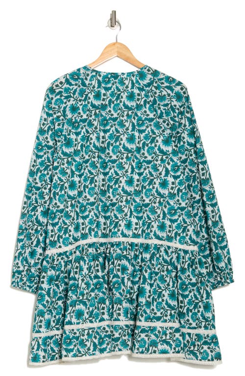 Maisie Tassel Tie Long Sleeve Tiered Minidress