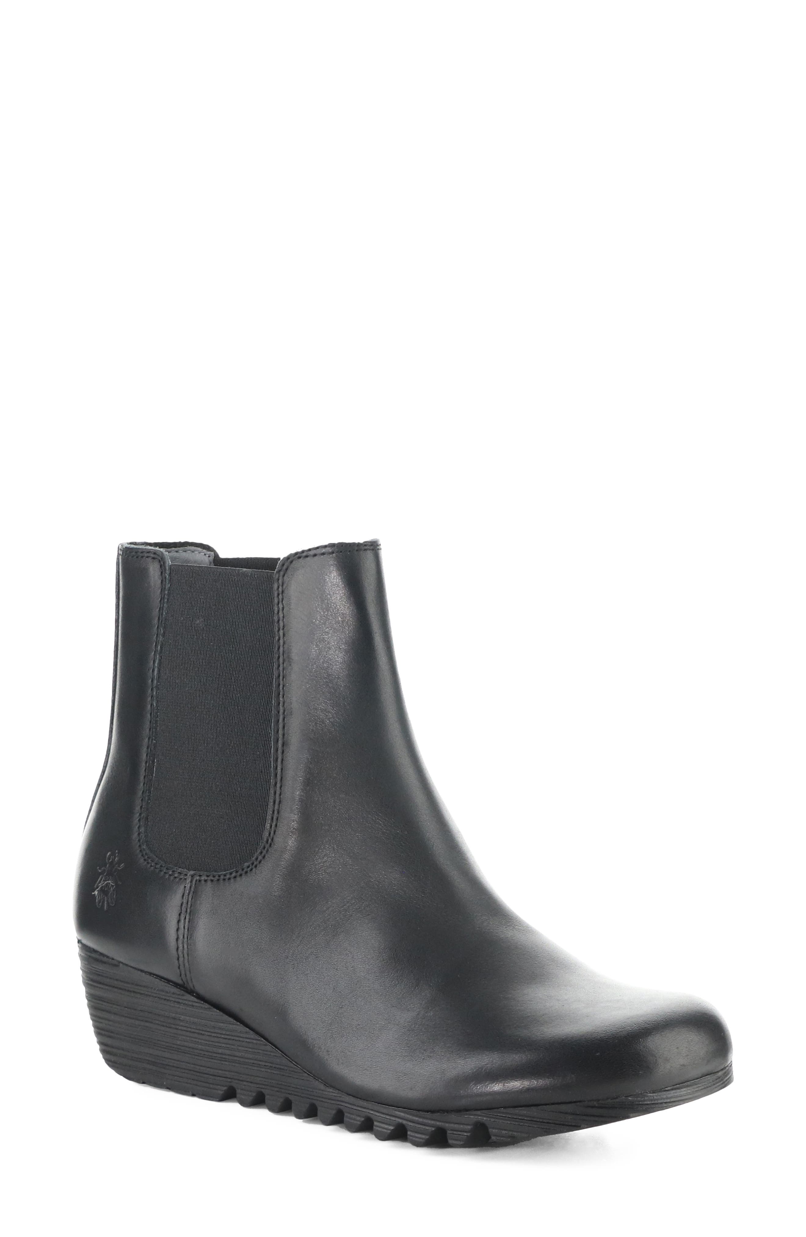 Orfu Wedge Chelsea Boot, Main, color, 000 BLACK