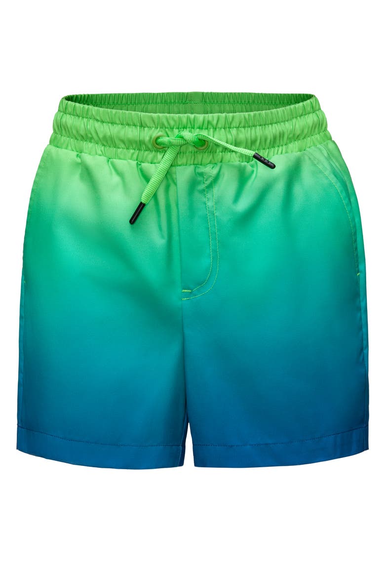 Kids' Compression Liner Swim Trunks UPF 50+, Alternate, color, Emerald Bay