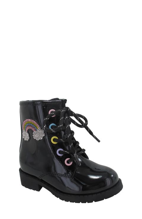 Kids' Lil Jenna Rainbow Appliqué Boot (Toddler & Walker)
