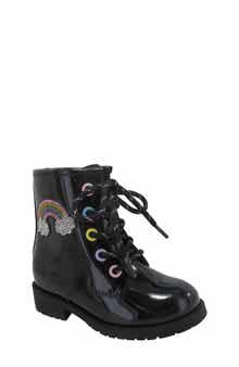 JELLYPOP Kids' Lil Jenna Rainbow Appliqué Boot