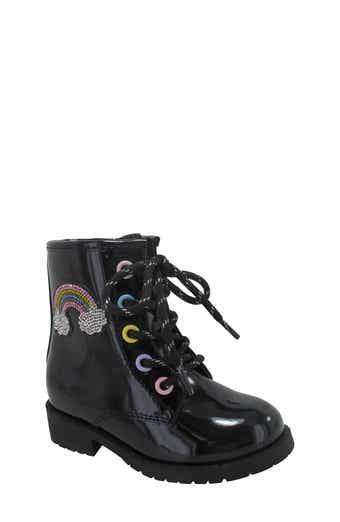 JELLYPOP Kids' Lil Jenna Rainbow Appliqué Boot