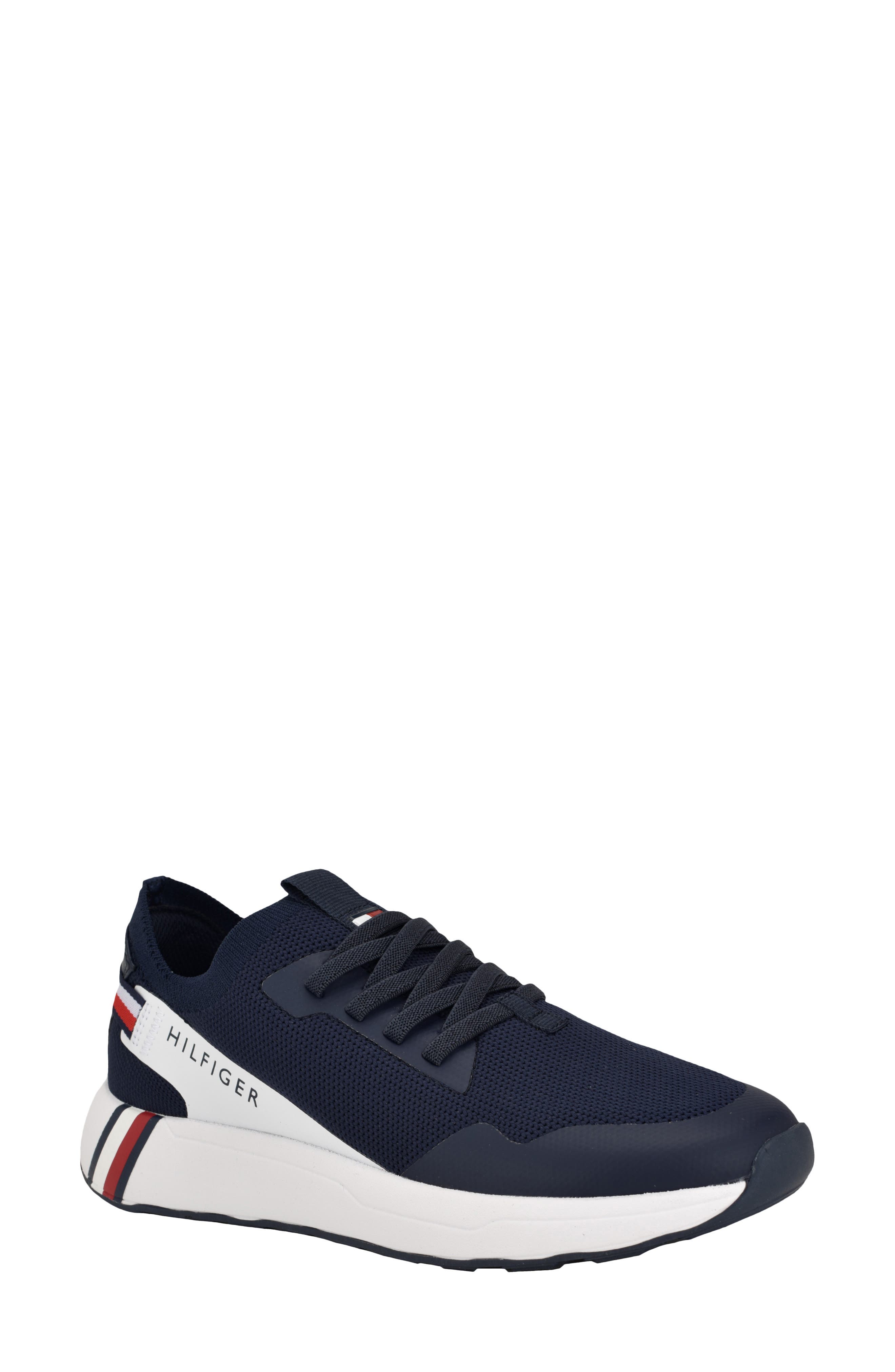 Tommy Hilfiger Knit Sneaker, Main, color, Dark Blue