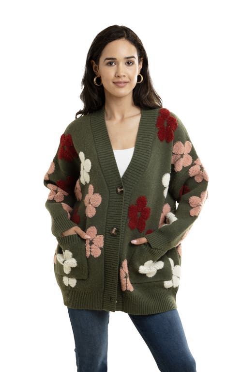 SAACHI SAACHI FLORAL BUTTONED CARDIGAN