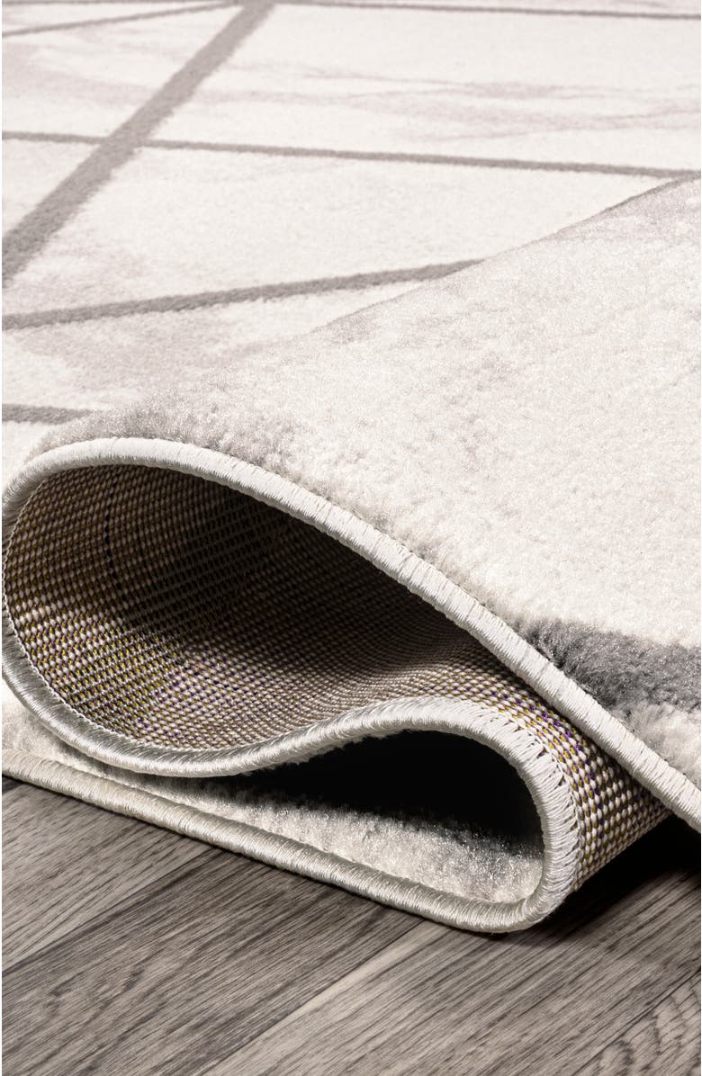 JONATHAN Y Patras Modern Geometric Marbled Area Rug, Alternate, color, Ivory/Gray