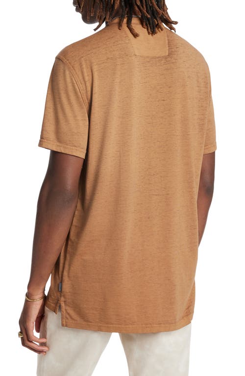 John Varvatos Duke Short Sleeve Slub Henley