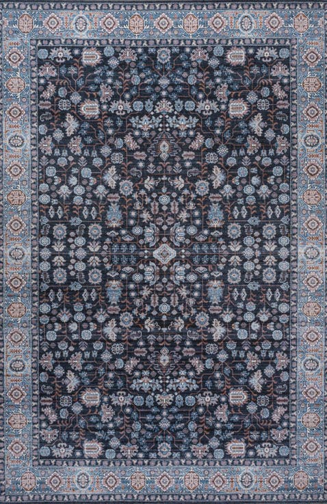 Kemer All-Over Persian Machine-Washable Area Rug