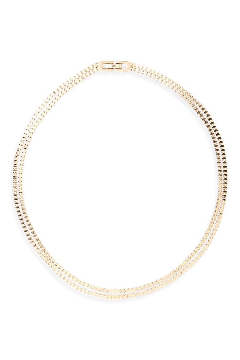 Double Amalfi Layered Chain Necklace, Main, color, HIGH POLISH GOLD