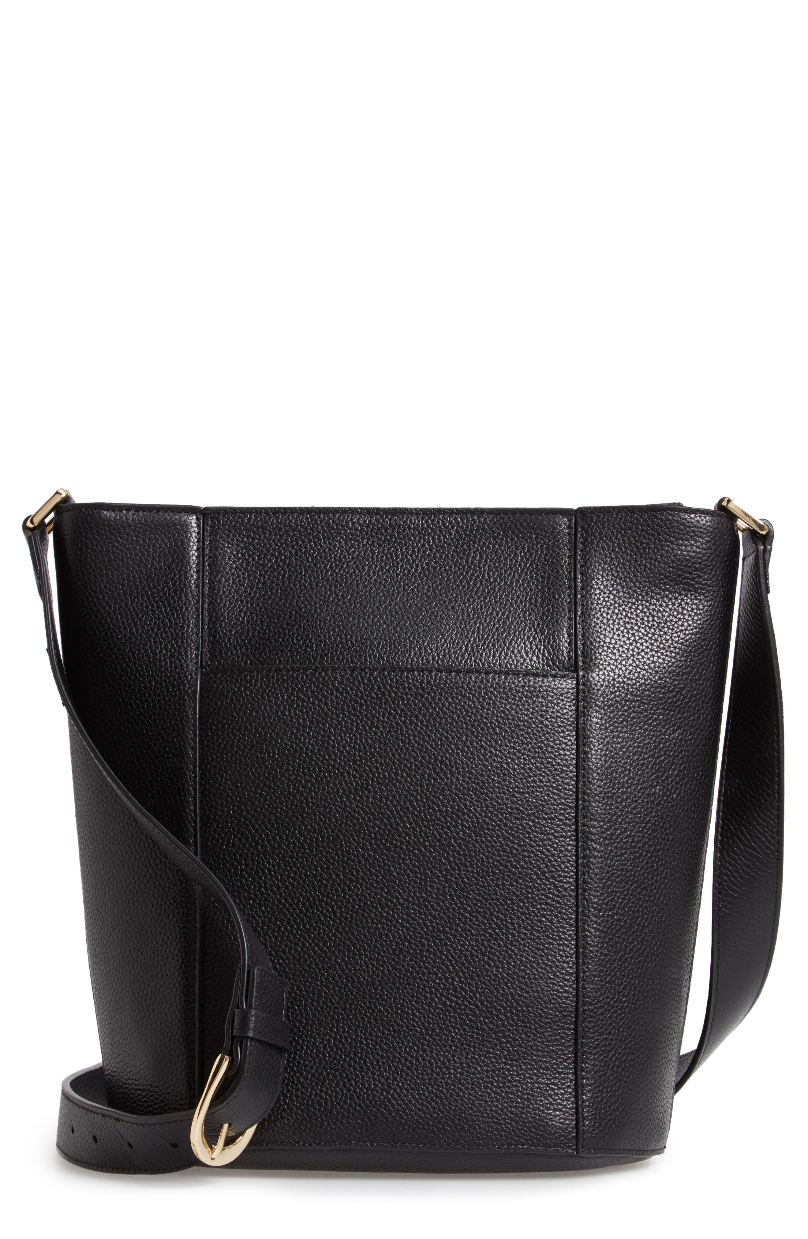 Nordstrom Loraine Leather Bucket Bag, Main, color, 
