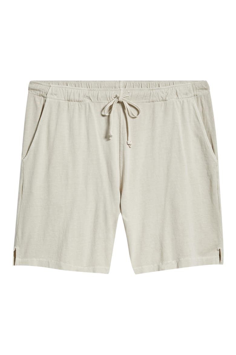 Caza Featherweight Knit Organic Cotton Drawstring Shorts, Alternate, color, CREAM