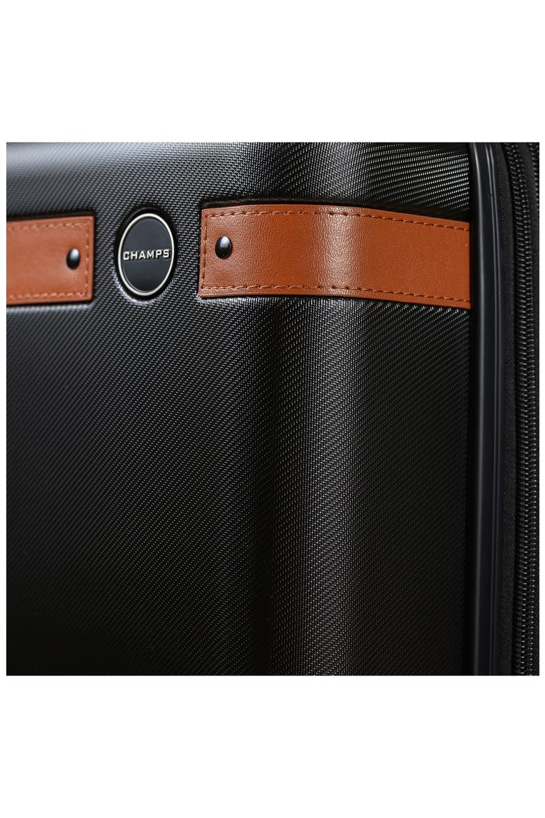 Vintage IV Hardside Carry-On Suitcase, Alternate, color, BLACK