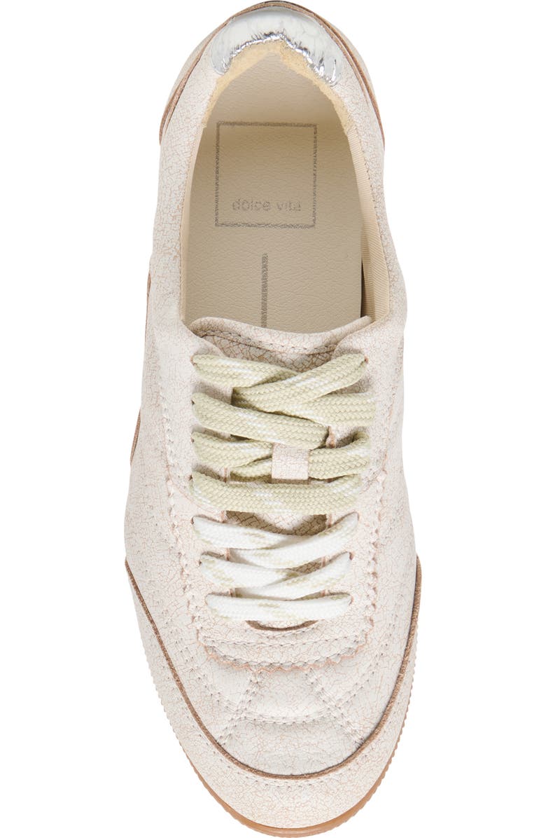 Dolce Vita Laini Sneaker, Alternate, color, Off Whitecrackled Leather