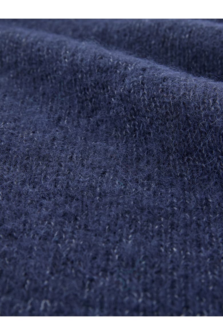 Alpaca Cotton Slouch Sweater, Alternate, color, NAVY