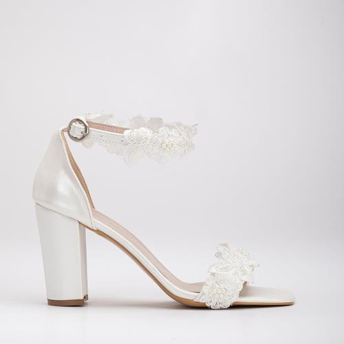 FOREVER & ALWAYS SHOES FOREVER & ALWAYS SHOES DEDE LACE BRIDAL HEELED SANDALS