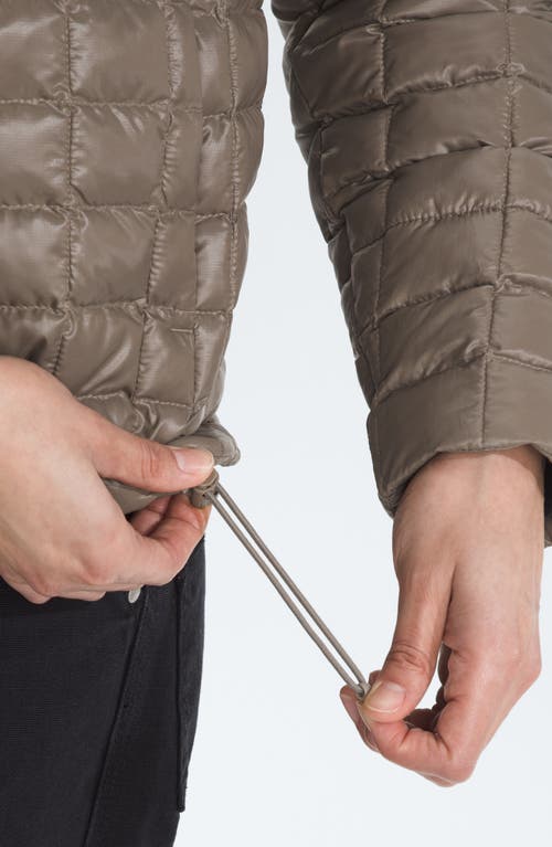 The North Face Thermoball Hooded Jacket In Brown