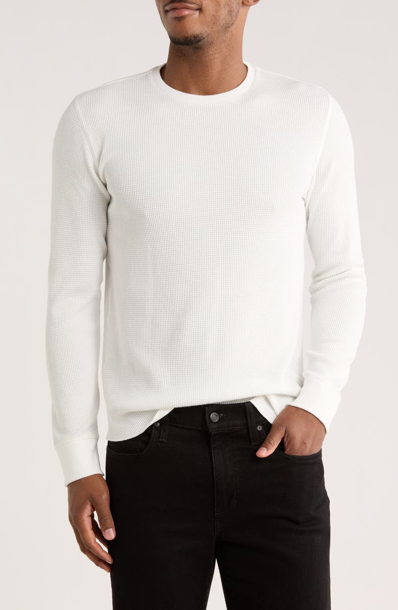 Vince Crewneck Cotton Thermal Sweater, Main, color, Off White